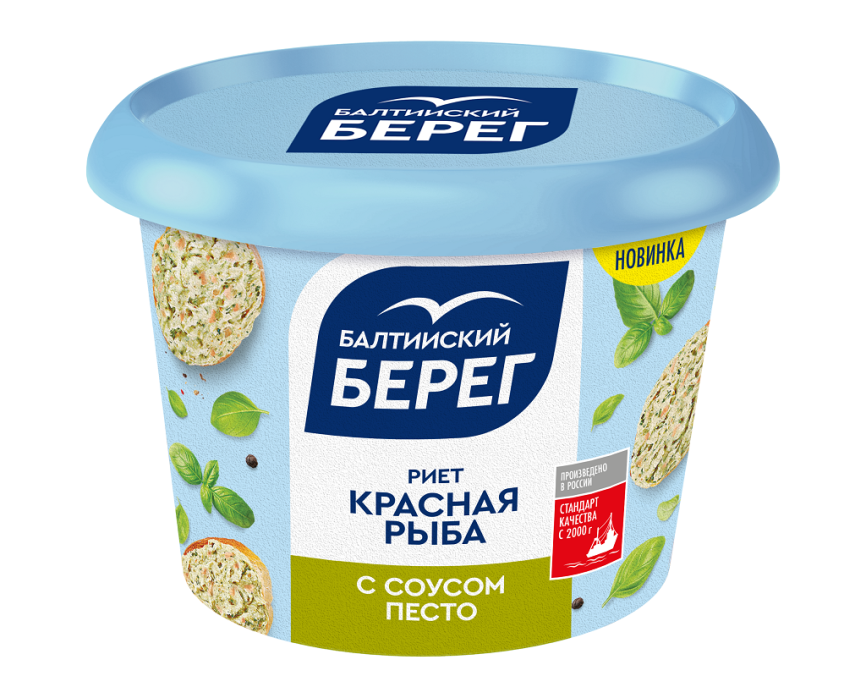 Риет Красная рыба с соусом песто 140г Балтийский Берег фото 1