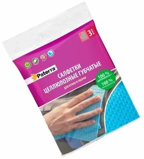 Салфетки целлюлозные губчатые 3шт Арт402-511 фото 1