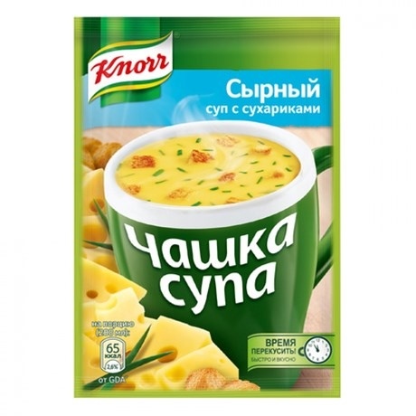 ЧашкаСупа сырный с сухариками 15.6г Кнорр фото 1