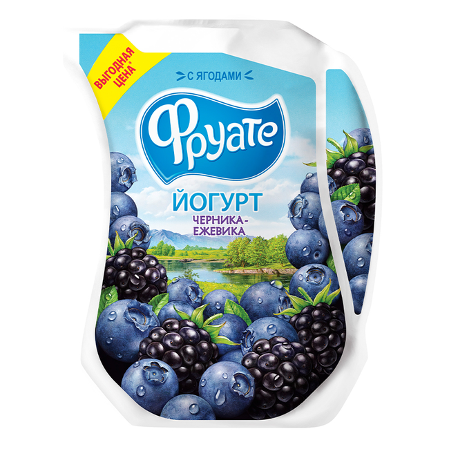 Фруатэ Черника-ежевика 1.5% 950г кувшин фото 2