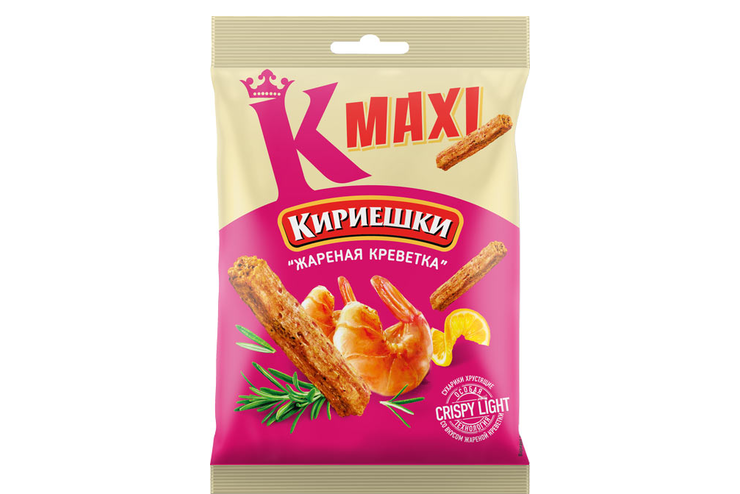 Сухарики Maxi жареная креветка 60г фото 2