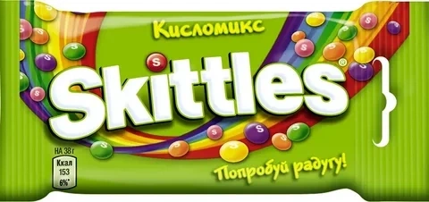 Драже жеват Skittles Кисломикс 38г фото 1