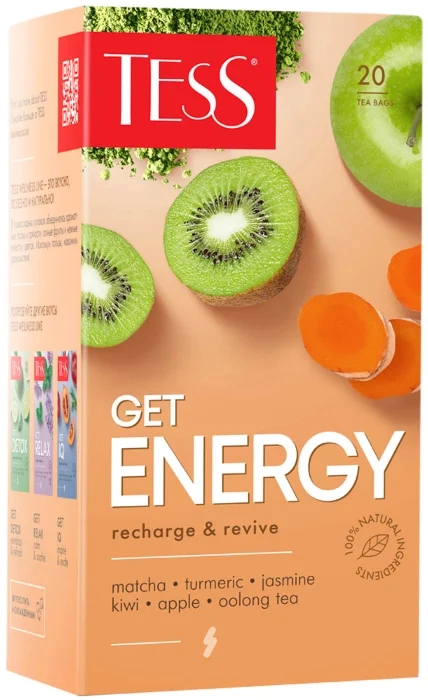 Чай зеленый оолонг Get Energy пакет (20*1.5г) фото 1