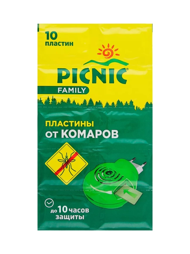 Пластины от комаров Family 10шт фото 1
