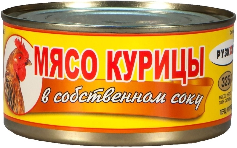 Мясо курицы в с/с 325г ж/б фото 1