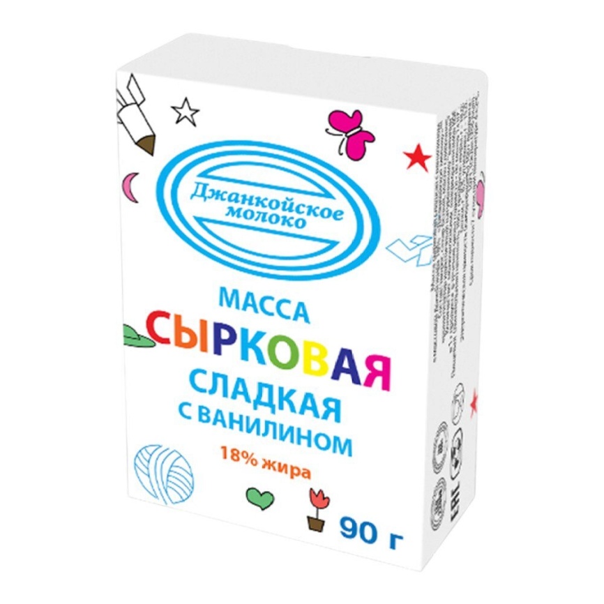Сырковая масса сладкая с ванилином 18% 90г фото 1
