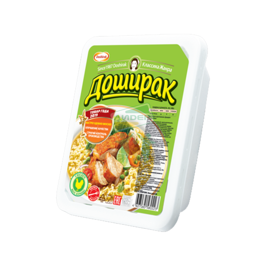 Лапша с вкусом курицы 90г лоток фото 1
