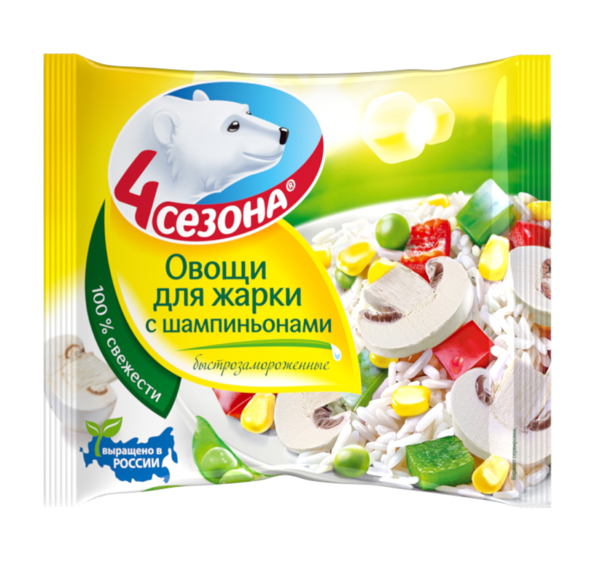 Овощи для жарки с шампиньонами 400 г фото 1