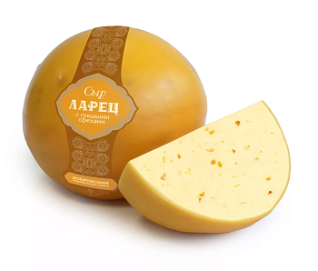Сыр Ларец с грецким орехом 45 % вес фото 2