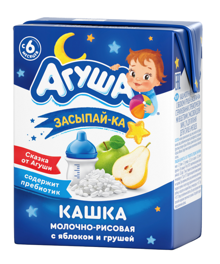 Каша молоч-рисов яблоко-груша 2.7% 200 мл Засыпайка фото 1
