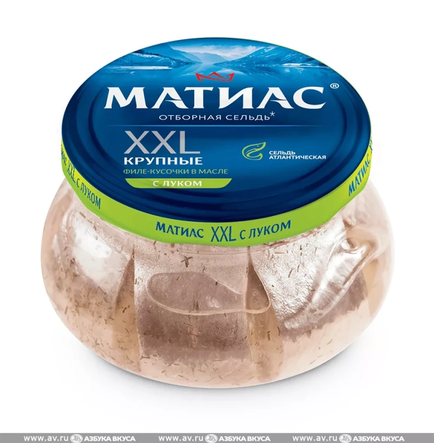 Матиас отборный XXL в масле с луком 260г стб Санта Бремор фото 1