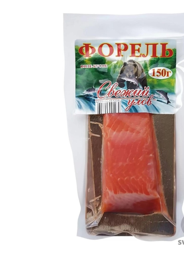 Форель филе-кусок сл/с на коже 150г в/у фото 1