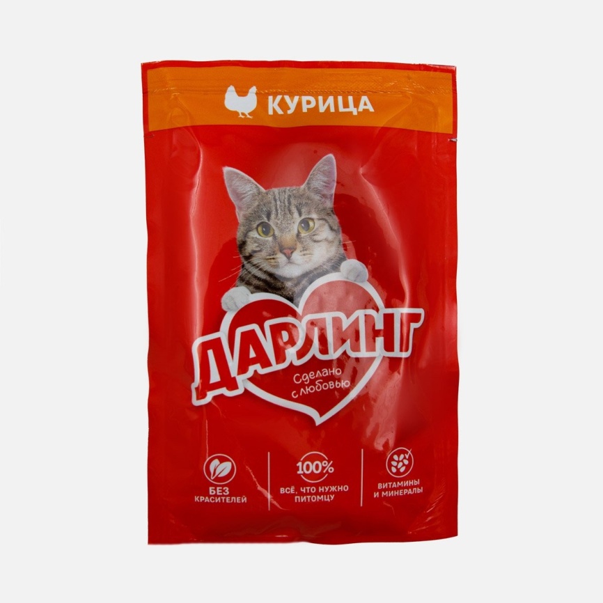 Корм д/котов Курица в подливе 75г пауч фото 1