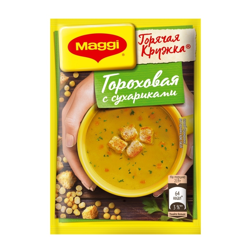 Суп Горячая Кружка гороховый/сухарики 19г фото 1