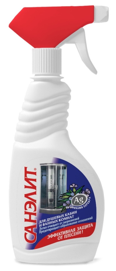 Санэлит спрей от плесен д/душ кабин/ванн 500мл фото 1