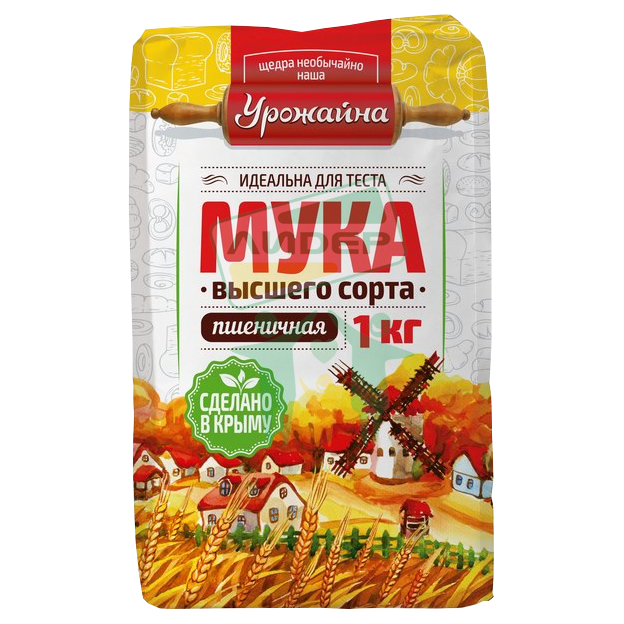 Мука пшеничная в/с 1кг фото 1