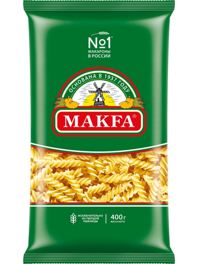 Макароны Макфа Спирали 400г фото 1