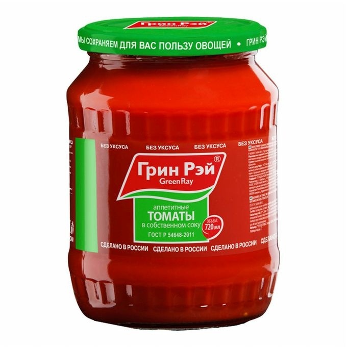 Томаты очищенные в с/с 720г фото 1