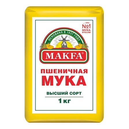 Мука пшеничная в/с 1кг фото 1