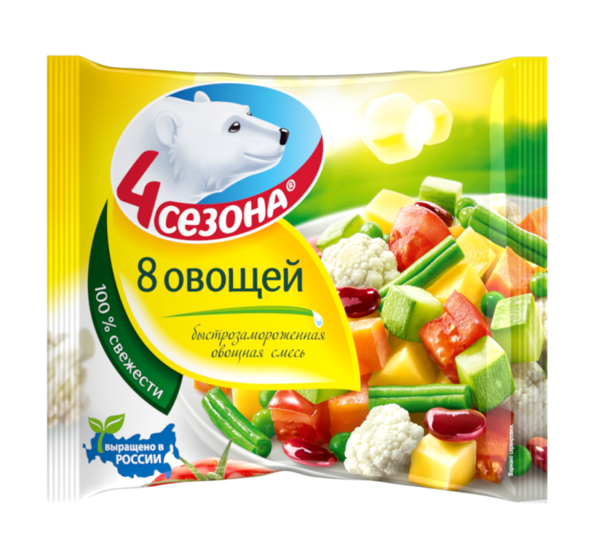 Смесь 8 овощей 400г фото 1