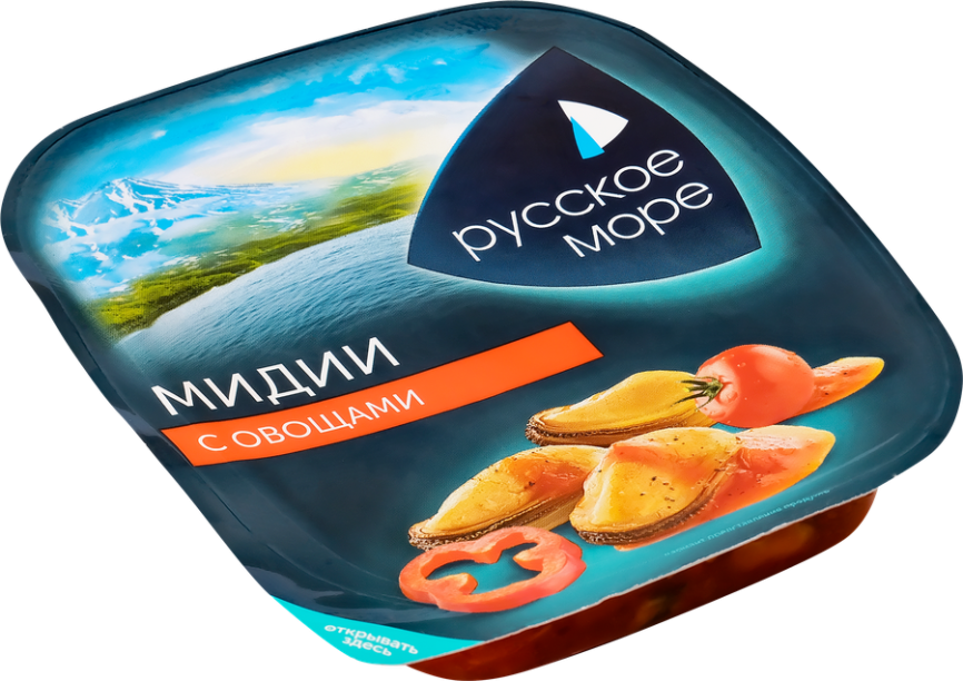 Салат из мяса мидии чилий вар с овощ 150г фото 1