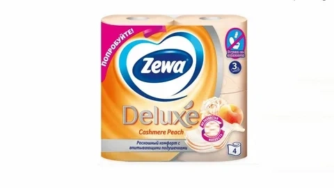 Бумага Deluxe 3сл 4рул Персик фото 2