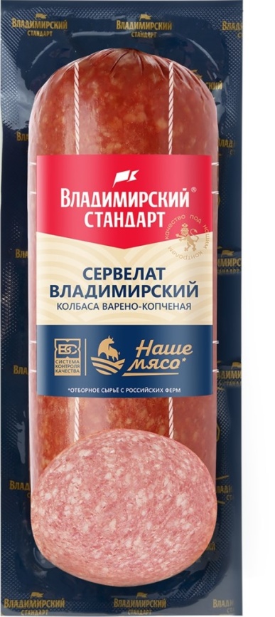 Сервелат Владимирский в/к Владимирский стандарт 350 гр фото 2