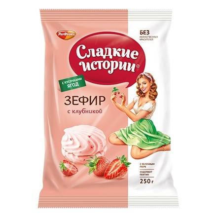 Зефир с клубникой 250г фото 1