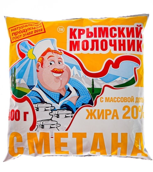 Сметана 20% 0.4л п/э фото 1