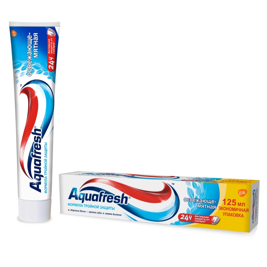 Зубная паста Aquafresh Освежающе-мятная 125мл фото 1