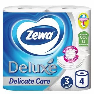 Бумага Deluxe 3сл 4рул Белая фото 1