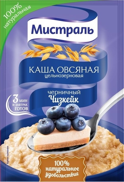 Каша Овсяная черничный чизкейк 40г фото 1