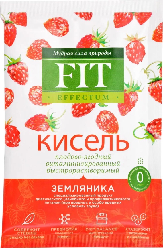 Кисель Земляника витамин б/р на стевии 30 г фото 2