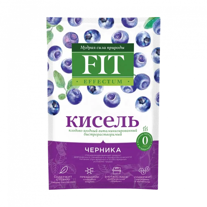 Кисель Черника витамин б/р на стевии 30 г ФитПарад фото 1