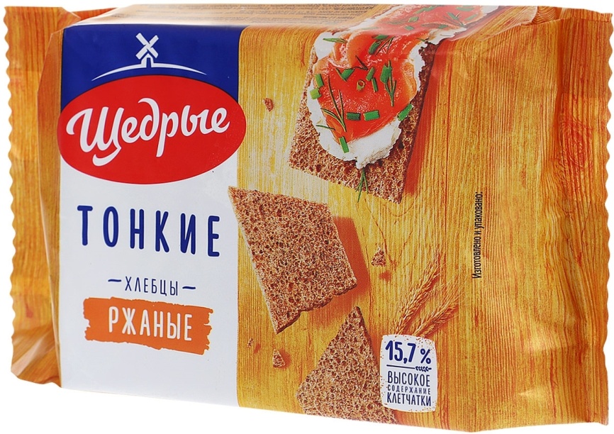 Хлебцы Ржаные тонкие 170г фото 2