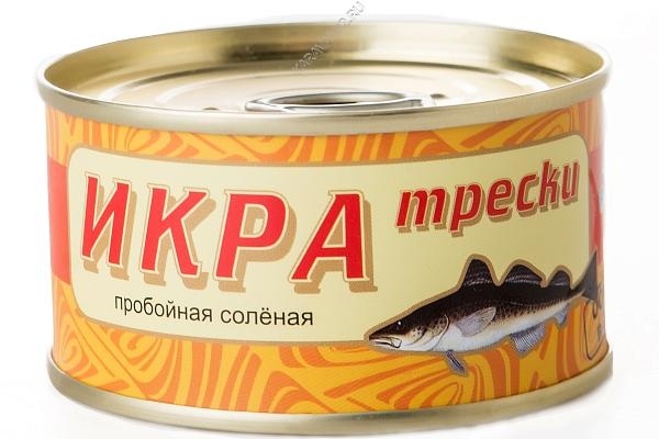 Икра Трески пробойная 120г ж./б с ключом фото 1