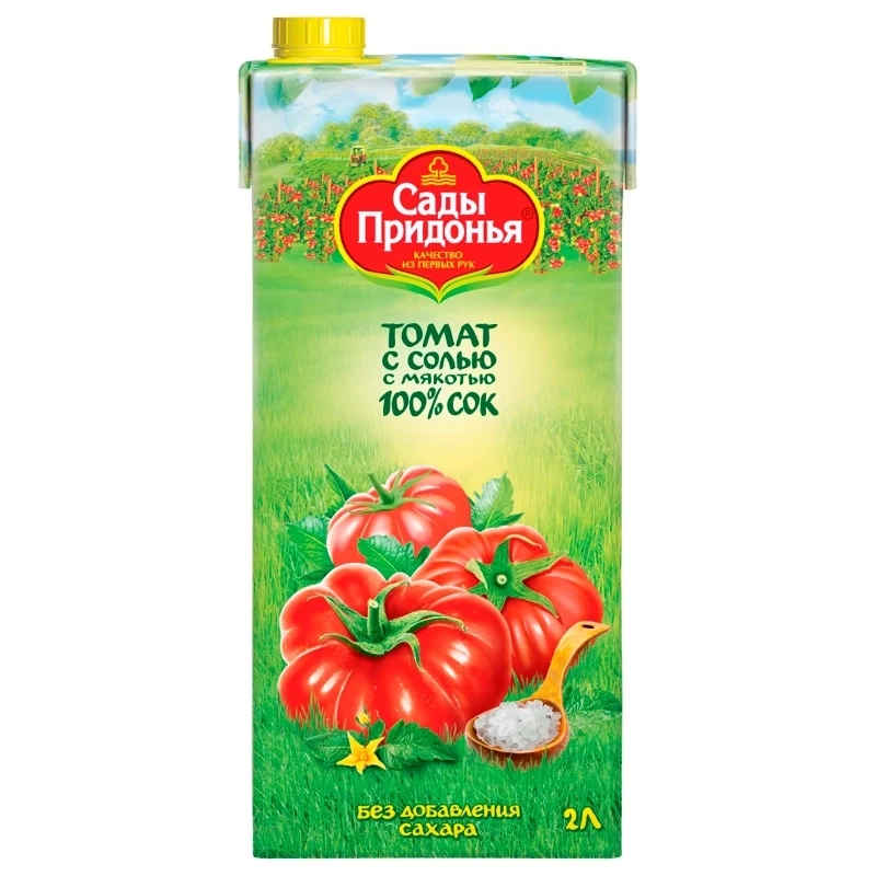 Томатный с солью с мякотью т/п 2л фото 1